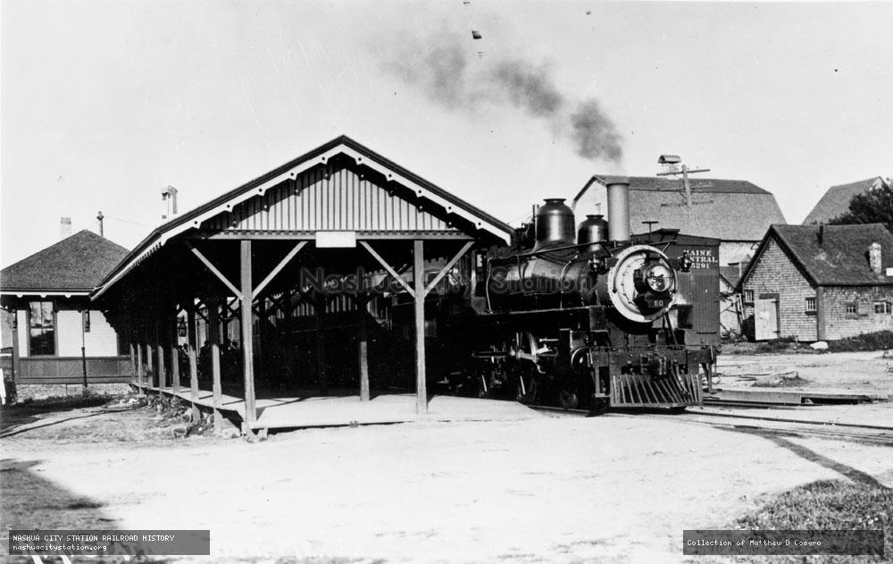Postcard: Railroad Station, Winn, Maine